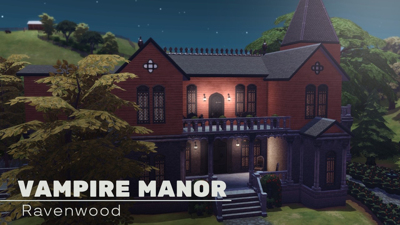 Дом Вердекоров «Чёрная Лилия» | The Sims 4 Строительство (noCC)