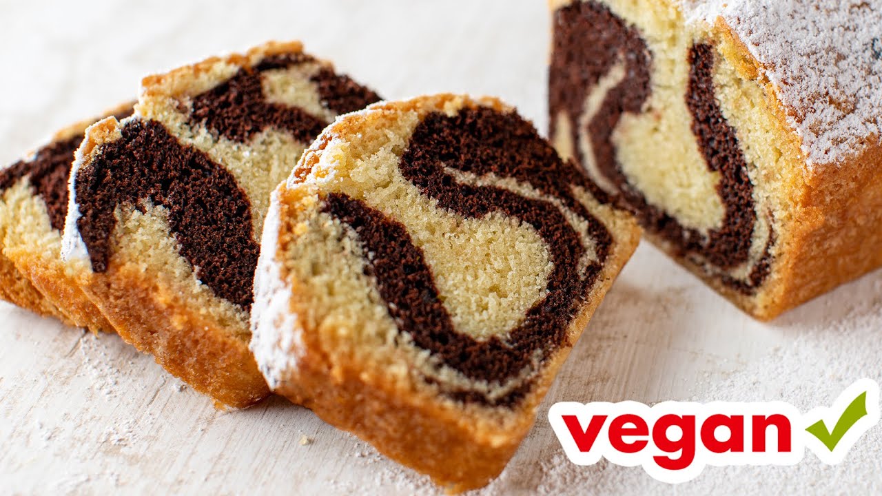 Veganer Marmorkuchen - Bestes Rezept, wenn schnell ein leckerer Kuchen her muss, der allen schmeckt!