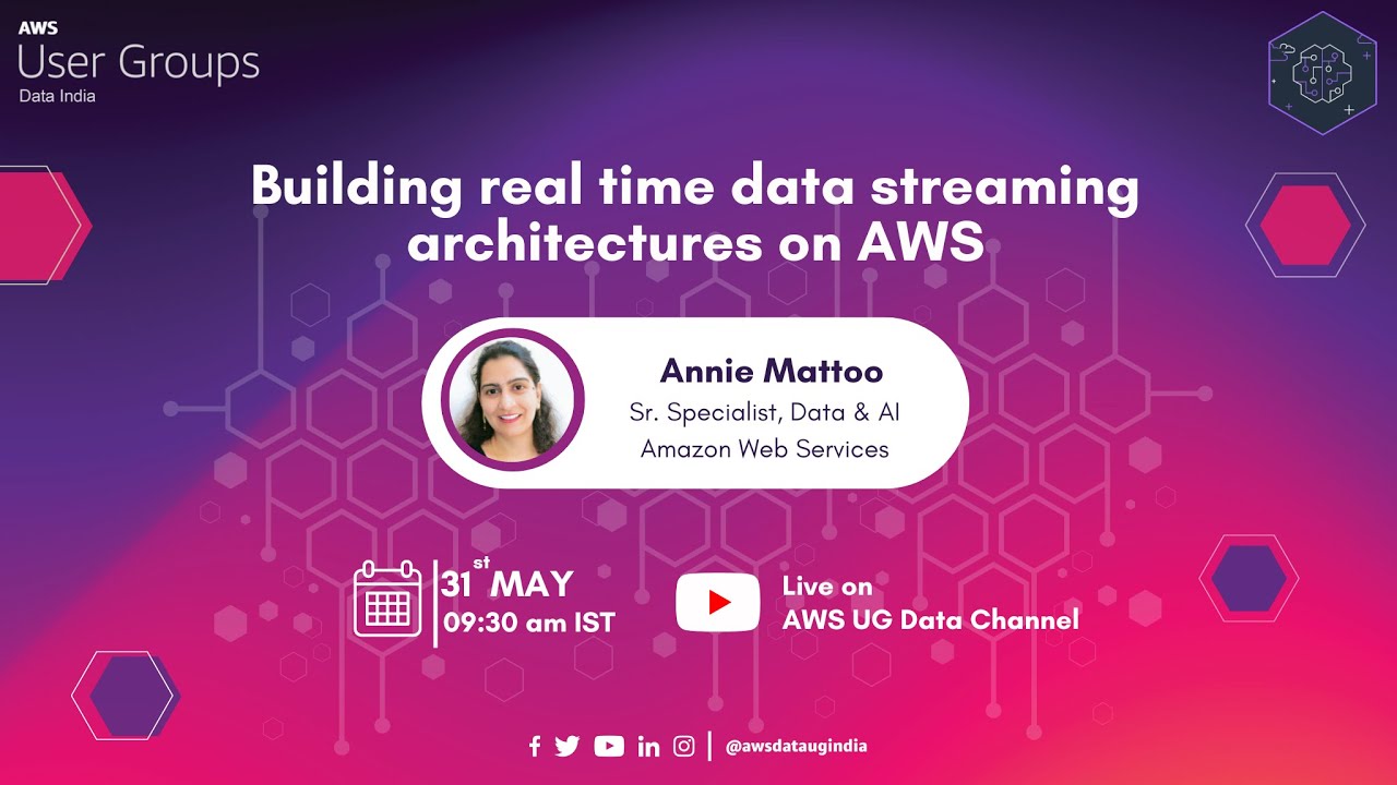 Building real time data streaming architectures on AWS