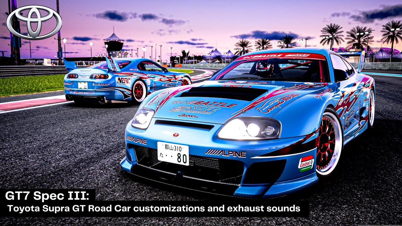 GT7 Spec III: Supra GT Road Car customizations and exhaust sound