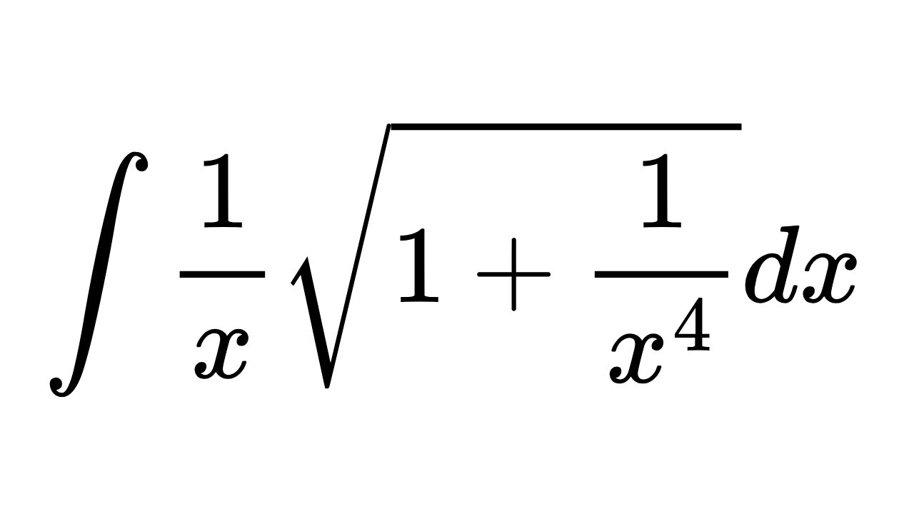 Integral of (1/x)*sqrt(1 + 1/x^4)