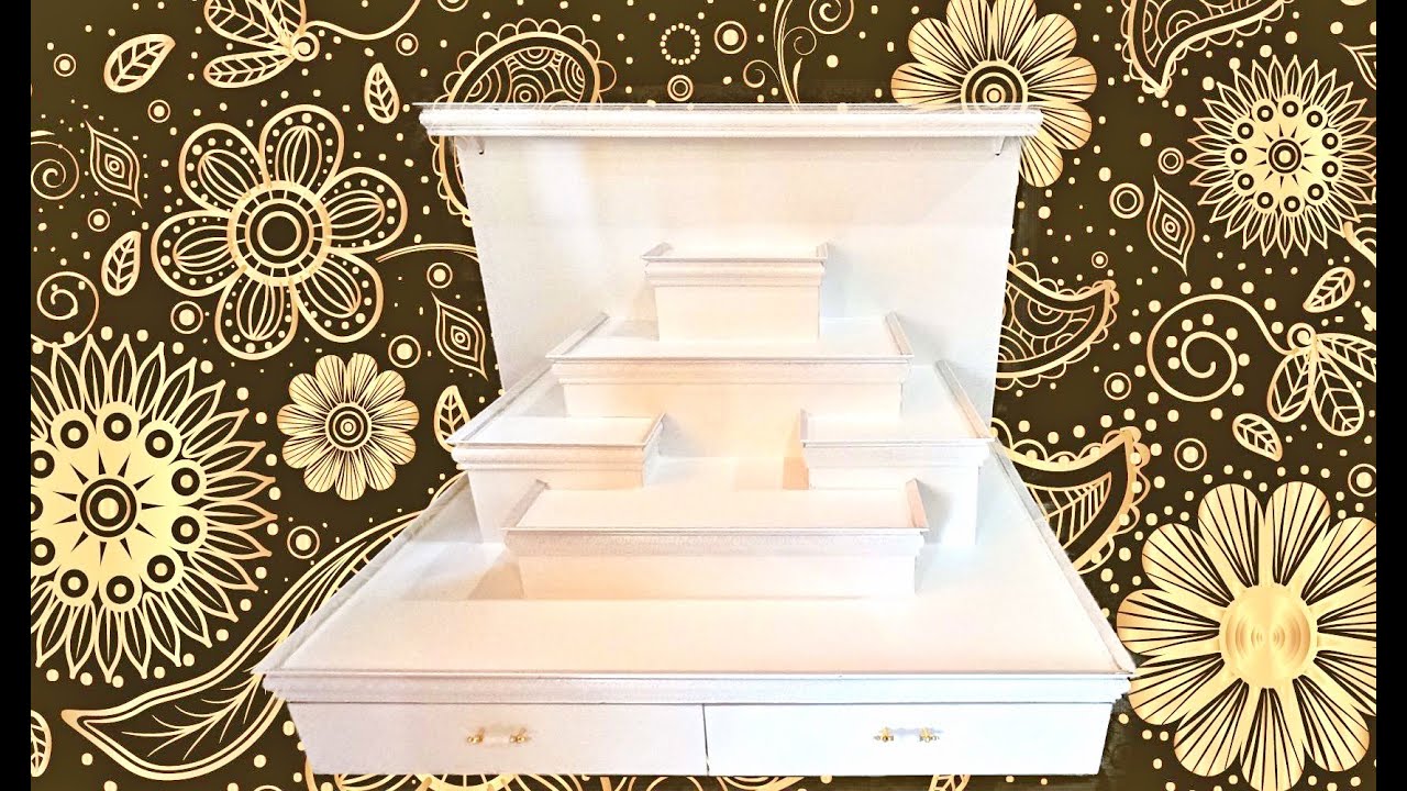 Multi-Level Shelf with Backboard