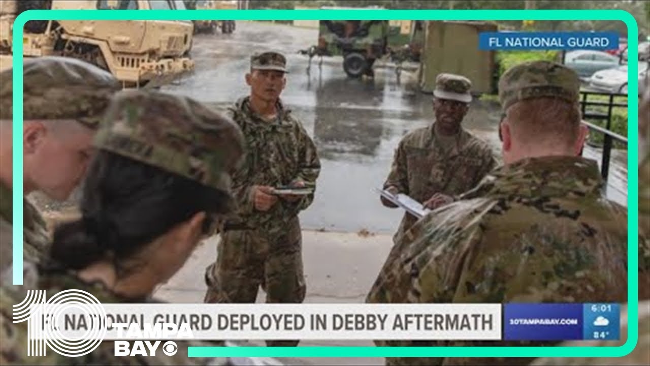 Florida National Guard deployed in aftermath of Hurricane Debby
