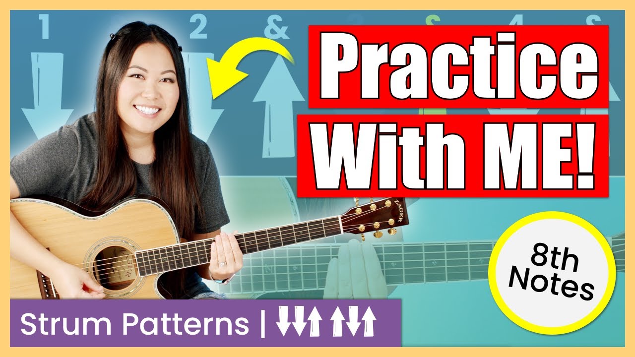 Practice With Me! | Strumming Patterns - DDU UDU | How to Practice Strumming | Daily Warm Up! 🎸