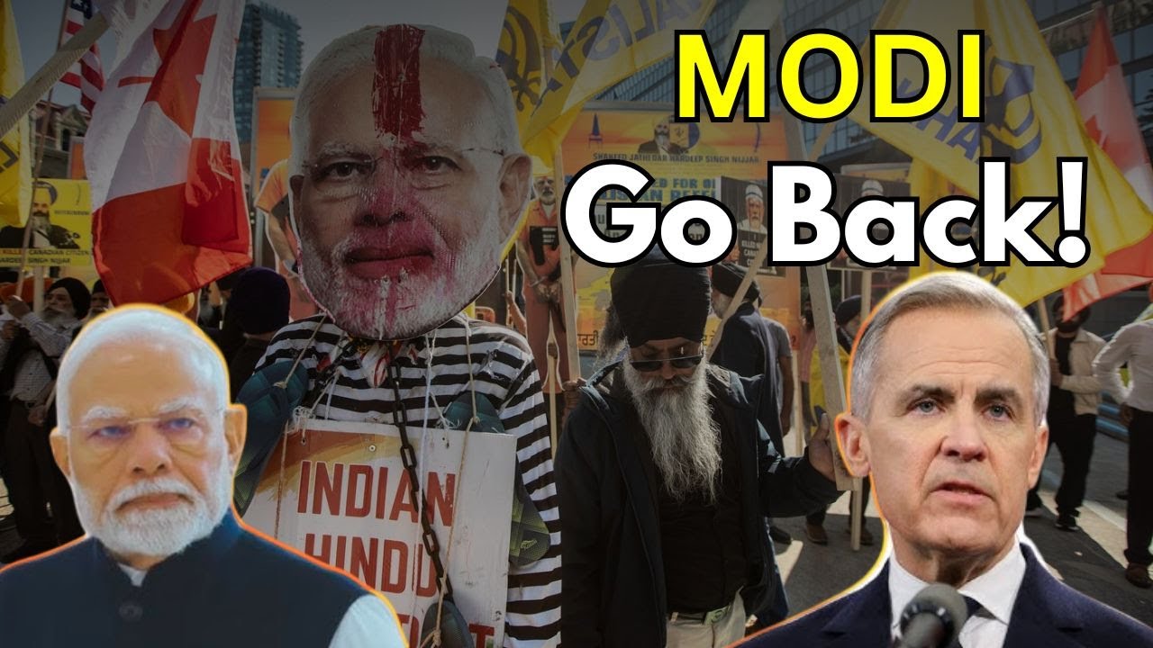 &lsquo;Kill Modi politics&rsquo;,Pro- Khalistan activists protest G7 invite to Indian PM