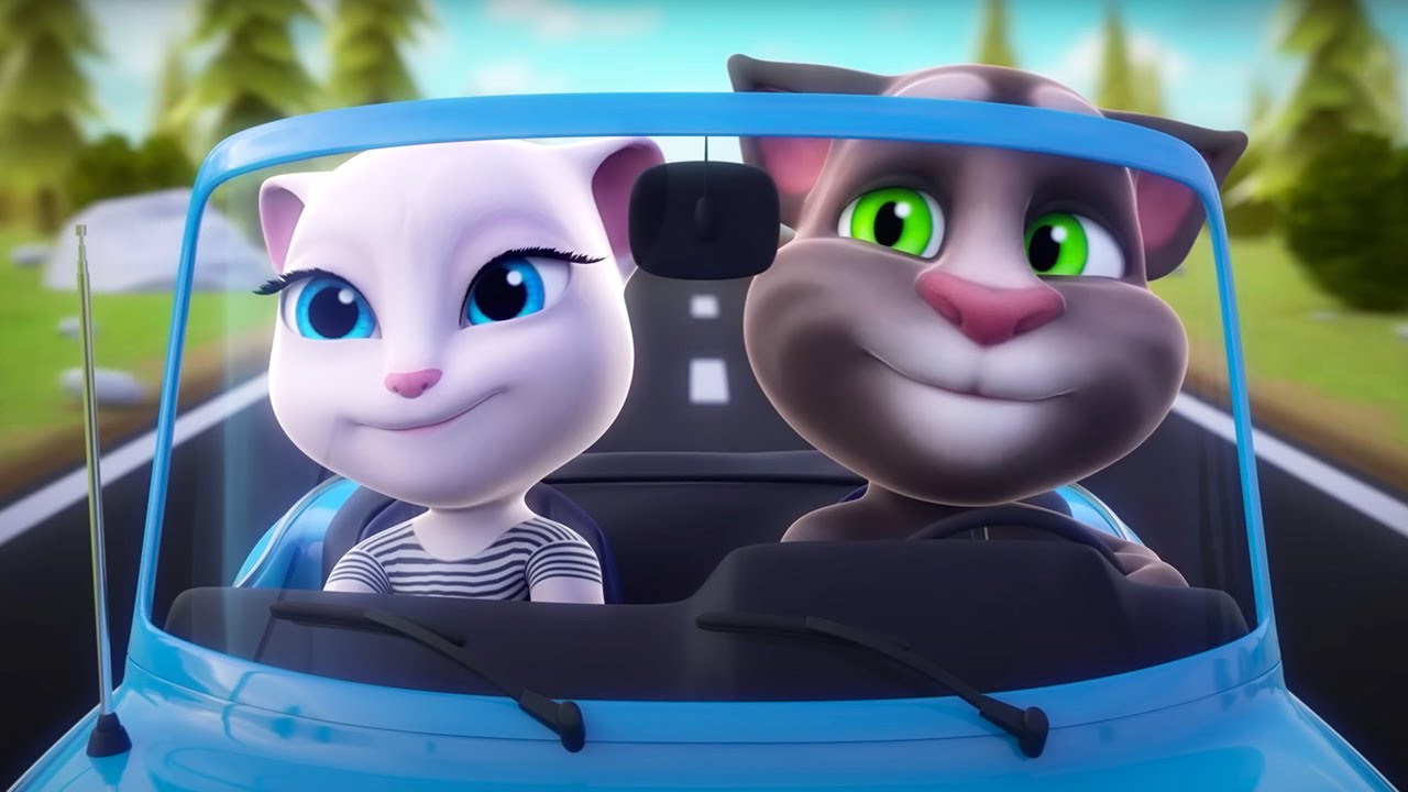 Relaxing Road Trip | Talking Tom Shorts | Video for Kids | WildBrain Zoo