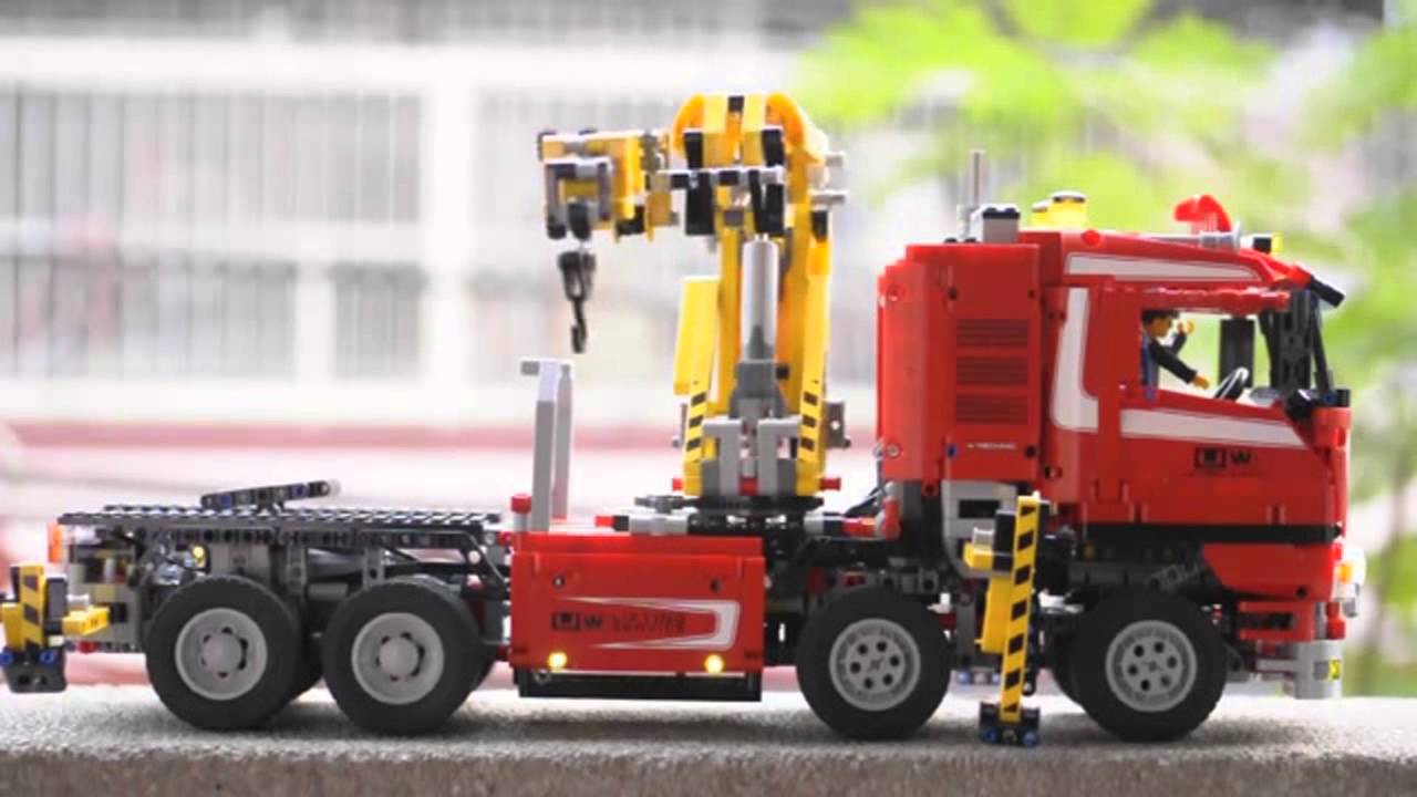 LEGO TECHNIC Crane Truck 8258 Full Motorized Review