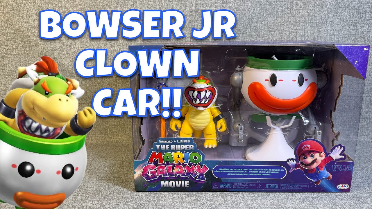 Super Mario Galaxy Movie Bowser Jr Clown Car Opening and Review!