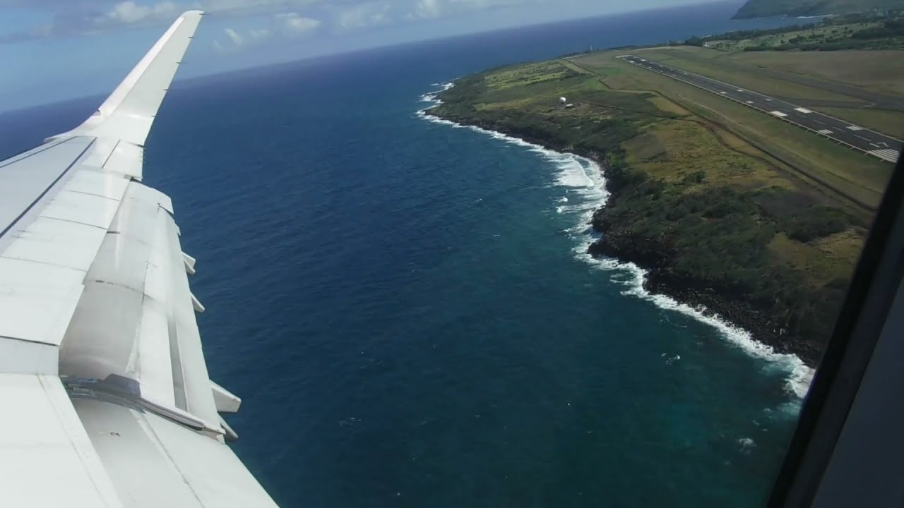 American A321-231 Powerful Takeoff From Lihue Airport (Kauai)