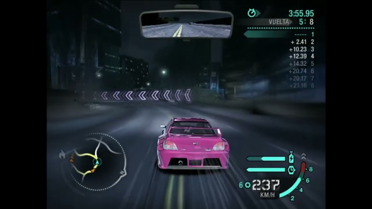 El auto mas lento(Subaru Impeza) en la pista mas facil