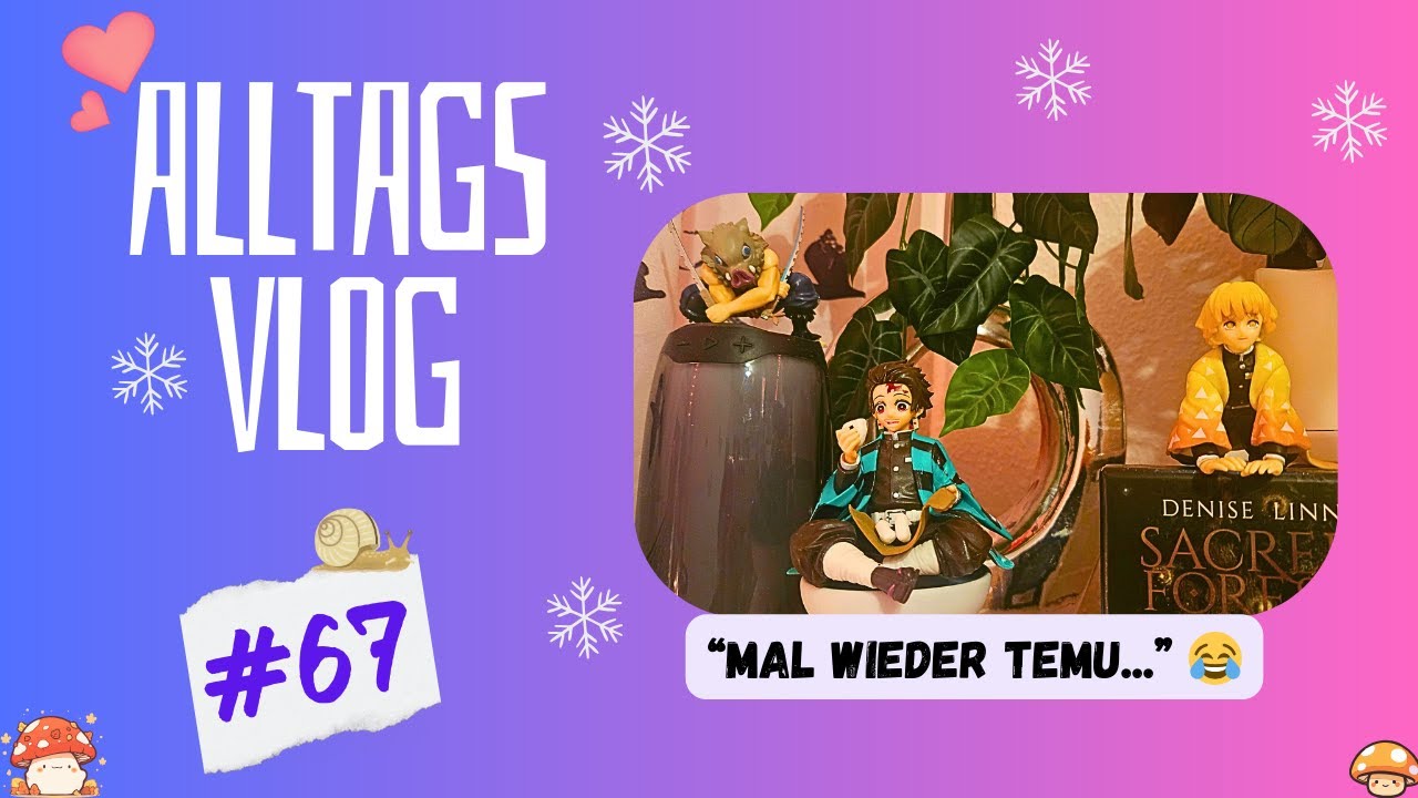 #67 Alltags- Vlog -🙃„Eine kleine Temu Bestellung “😱💕😂 #häkeln #daylivlog #demonslayer