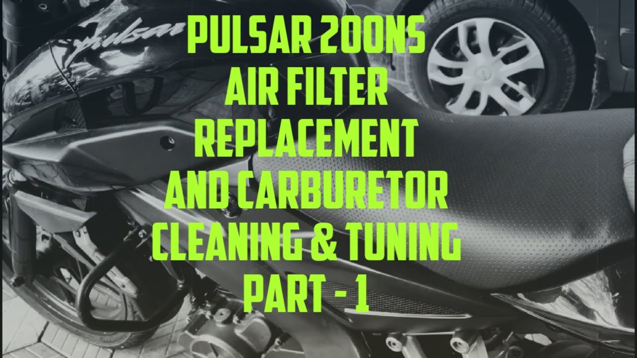 Pulsar 200NS Air filter replacement and Carburetor cleaning/performance and milage improved PART - 1
