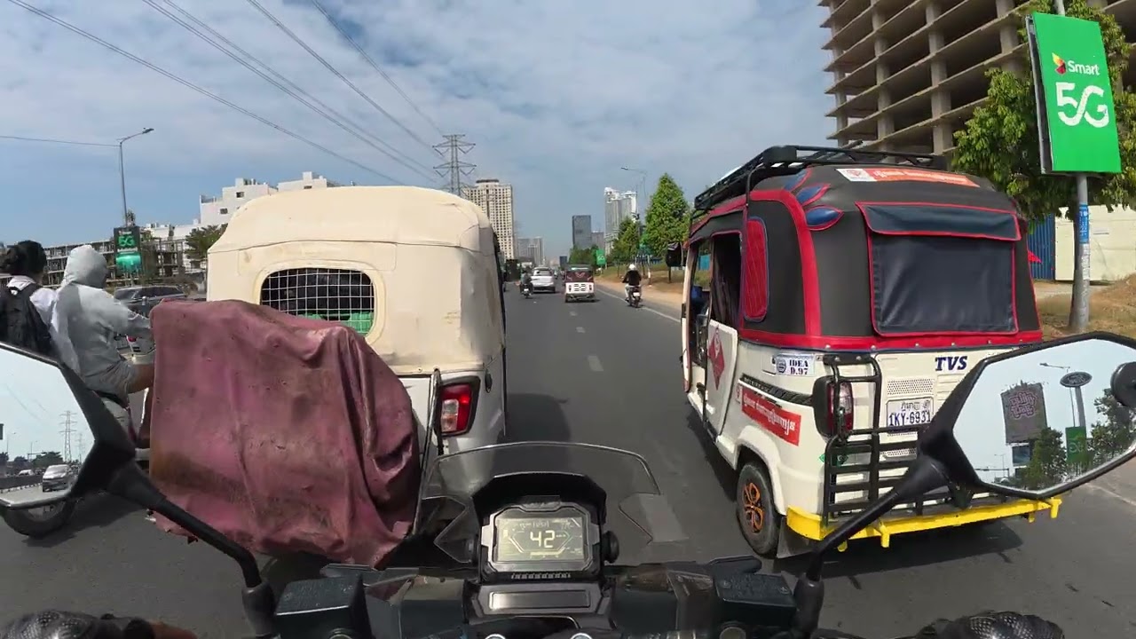 Phnom Penh Ride ASMR | Ep 013 | Morning (4K)