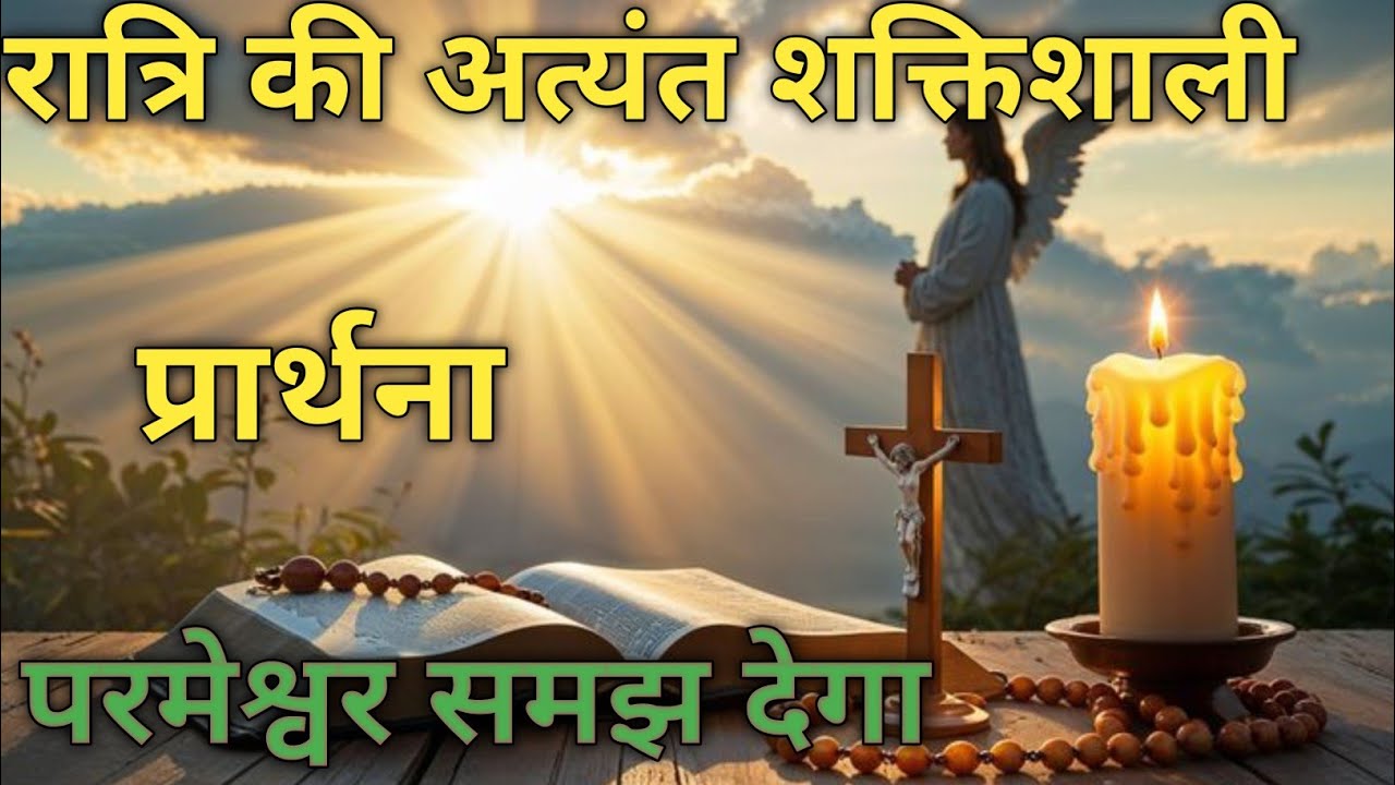 रात्रि की अत्यंत शक्तिशाली प्रार्थना परमेश्वर समझ देगा Night Prayer Video Jesus Christ Pray ✝️✝️✝️