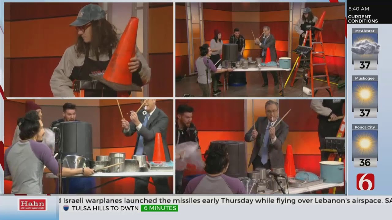 WATCH: News On 6's Alan Crone Performs With STOMP
