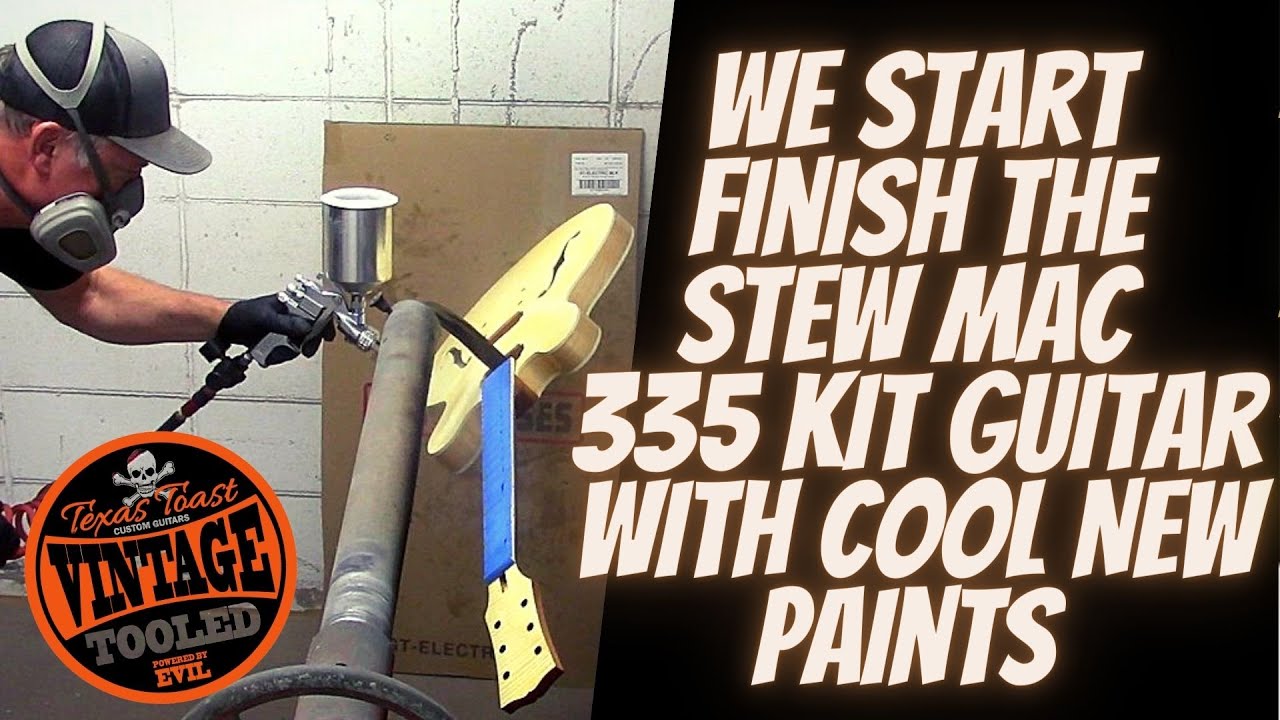 We Start To Finish The Stew Mac 335 Kit Guitar... With Cool New Paints!