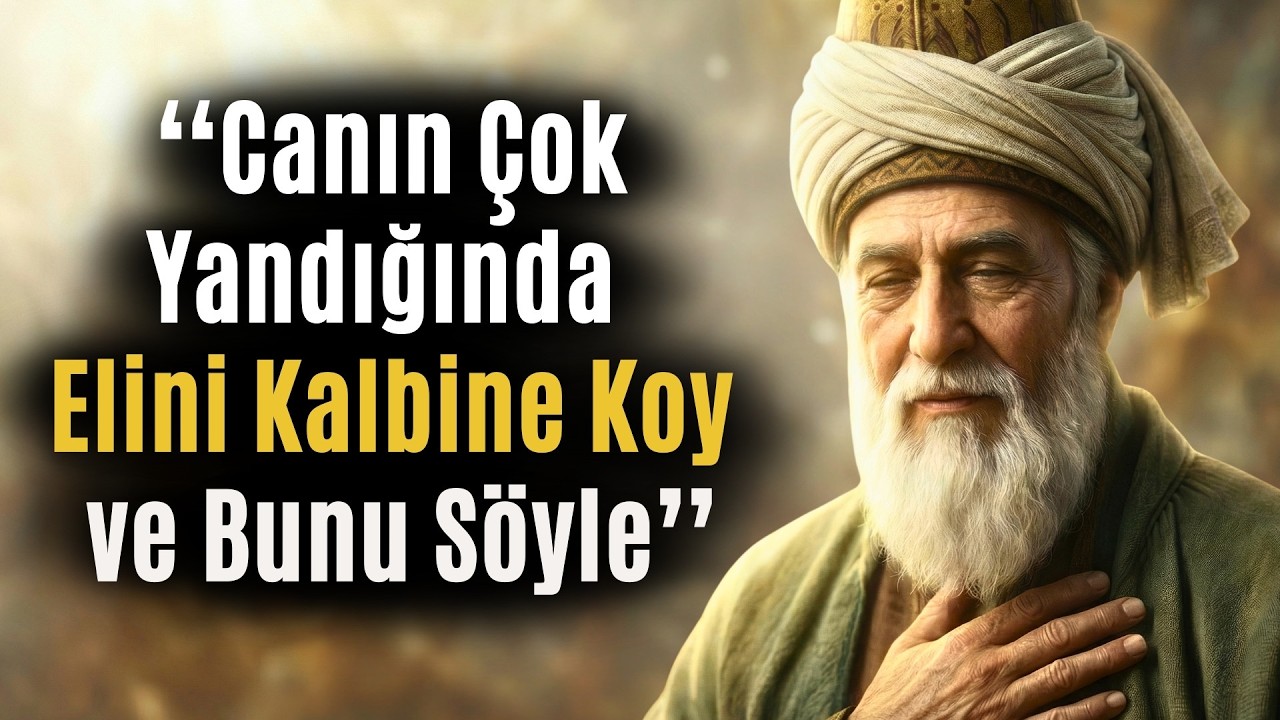 Canın Çok Yandığında Elini Kalbine Koy ve Bu Sözü Söyle! Ağrıların Anında Dinecek | Mevlana Rumi