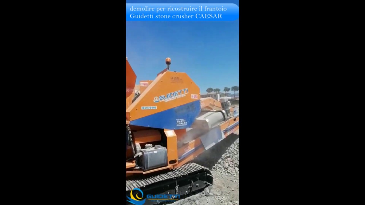 5 motivi per investire con il frantoio a mascelle  Guidetti Stone Crusher CAESAR