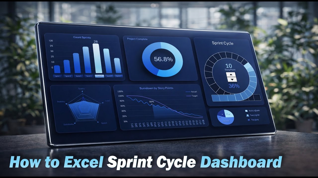 How to Create Sprint Cycle Dashboard in Excel for Track Agile Project Management