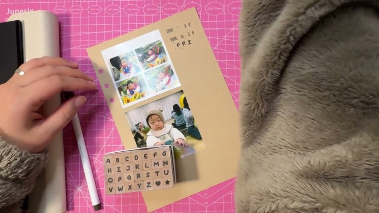 육퇴후 힐링타임 육아일기쓰는 아기엄마 asmr