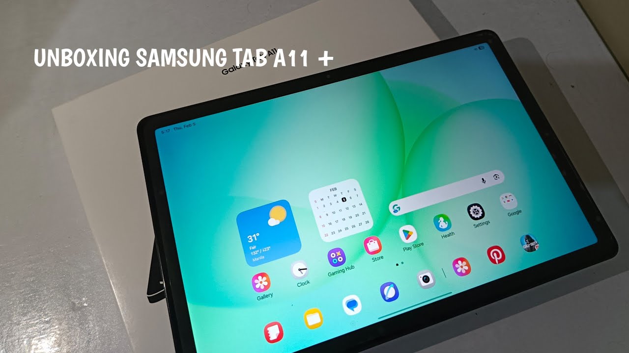 Распаковка Samsung Tab A11+ ✨ эстетичный 🌸 тест игры 🎮 #samsungtaba11plus