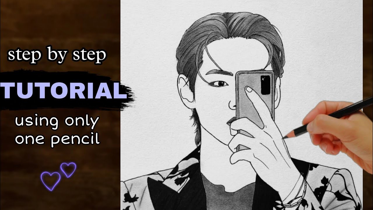 BTS V easy Drawing Tutorial | YouCanDraw