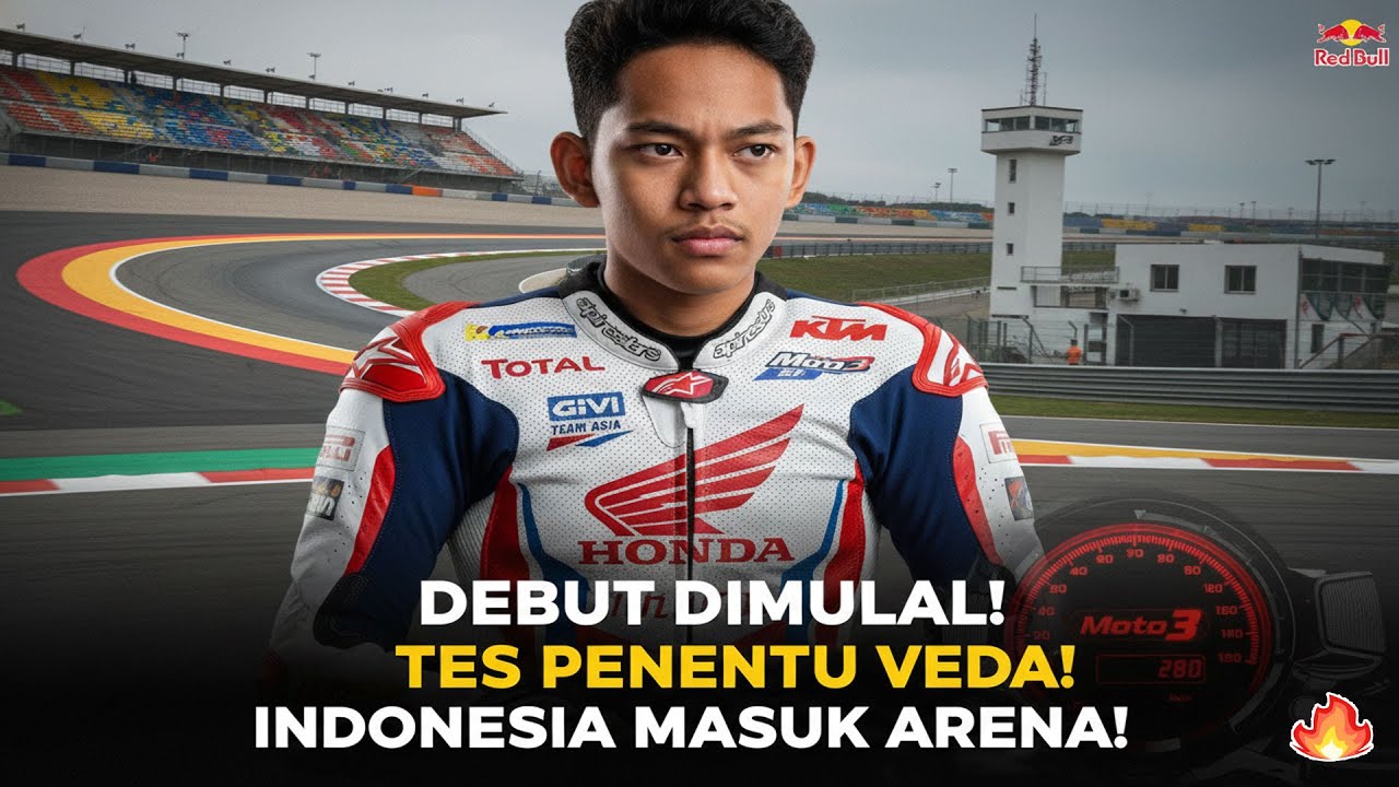 Veda Ega Pratama Panaskan Mesin! Debut Moto3 2026 Dimulai dari Tes Krusial di Eropa