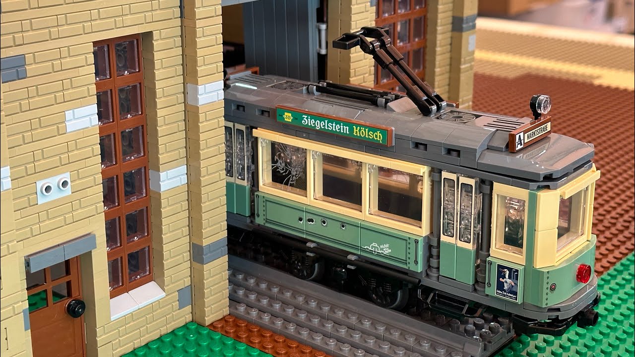 LEGO Trains - Brickmania European Tram In Action At Heritage Park Railway Days 2023