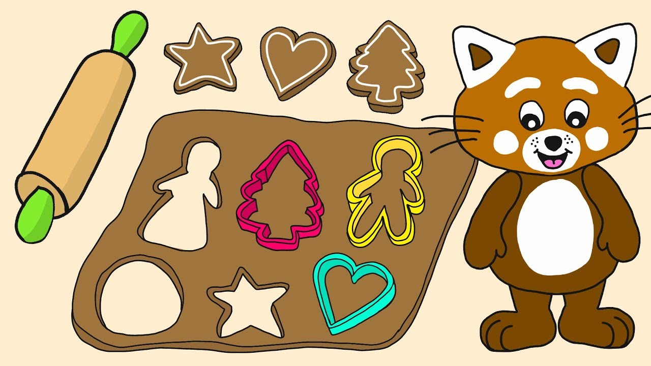 Pukkins julkalender del 3 - Baka pepparkakor - Roligt barnprogram