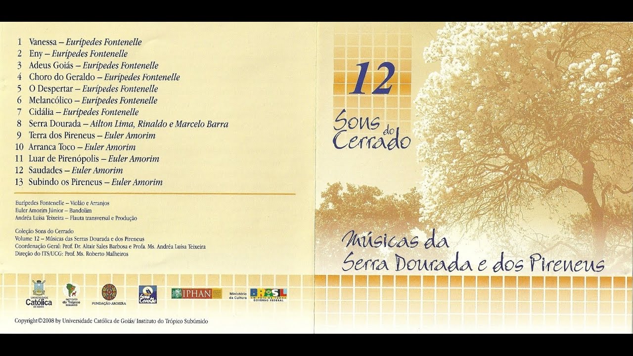 Sons do Cerrado - Vol. 12 | Músicas da Serra Dourada e dos Pirineus (Violão, Bandolim e Flauta)