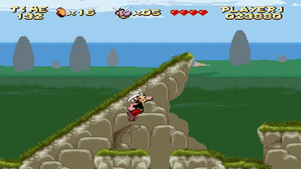 Asterix  Super Nintendo Gameplay até zerar