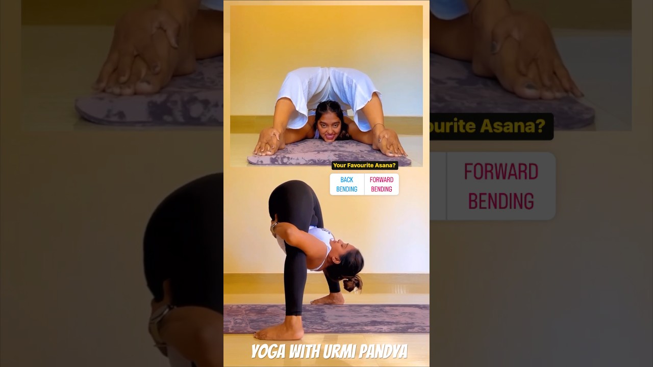 Back bending or forward bending ? | Comment your favourite Yoga Asana! #yogaurmi #yoga #yogapose