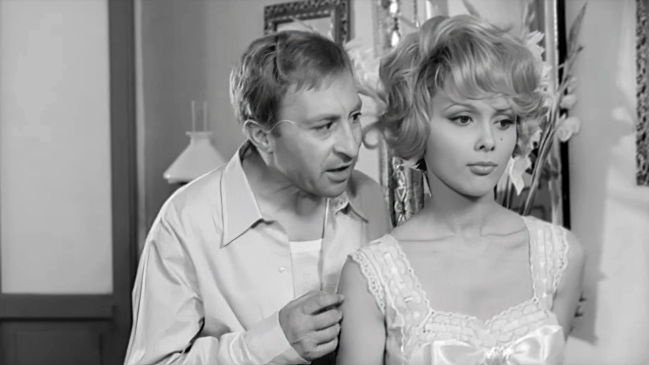 Двуспальная кровать (1965, комедия), французский фильм Жана Деланнуа