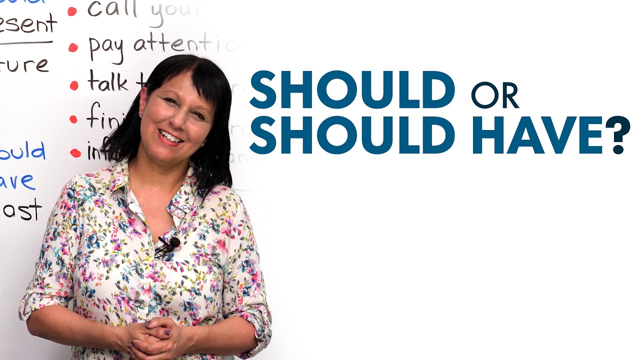 Освойте английский язык: «SHOULD» или «SHOULD HAVE»?