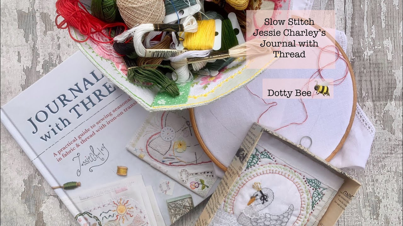 A new project - Journal with Thread by #jessiechorley #slowstitch #journal #embroidery