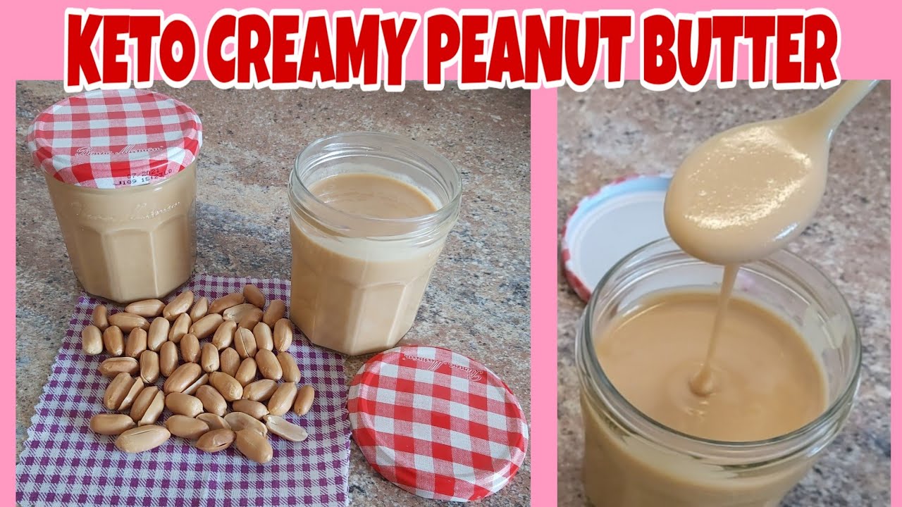 KETO CREAMY PEANUT BUTTER/ Easy Recipe / Sugar free / Low Carb || Alma's Kitchen Trebbin