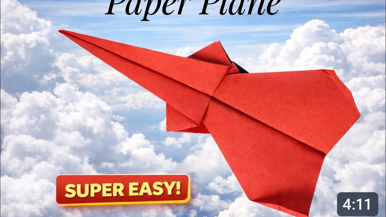 How To Make A Simple Paper Plane ✈️ Step by Step Tutorial #diy #papercrafts #origami 