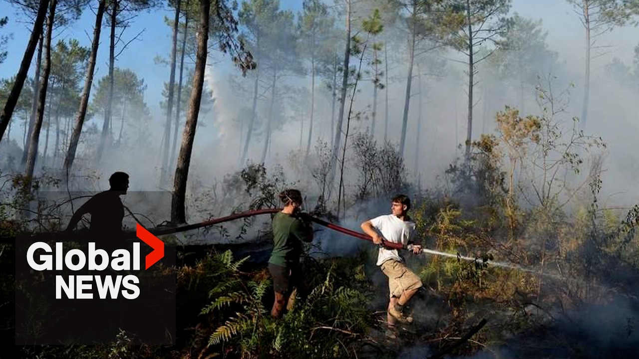 France, Spain continue to fight wildfires amid looming heat wave