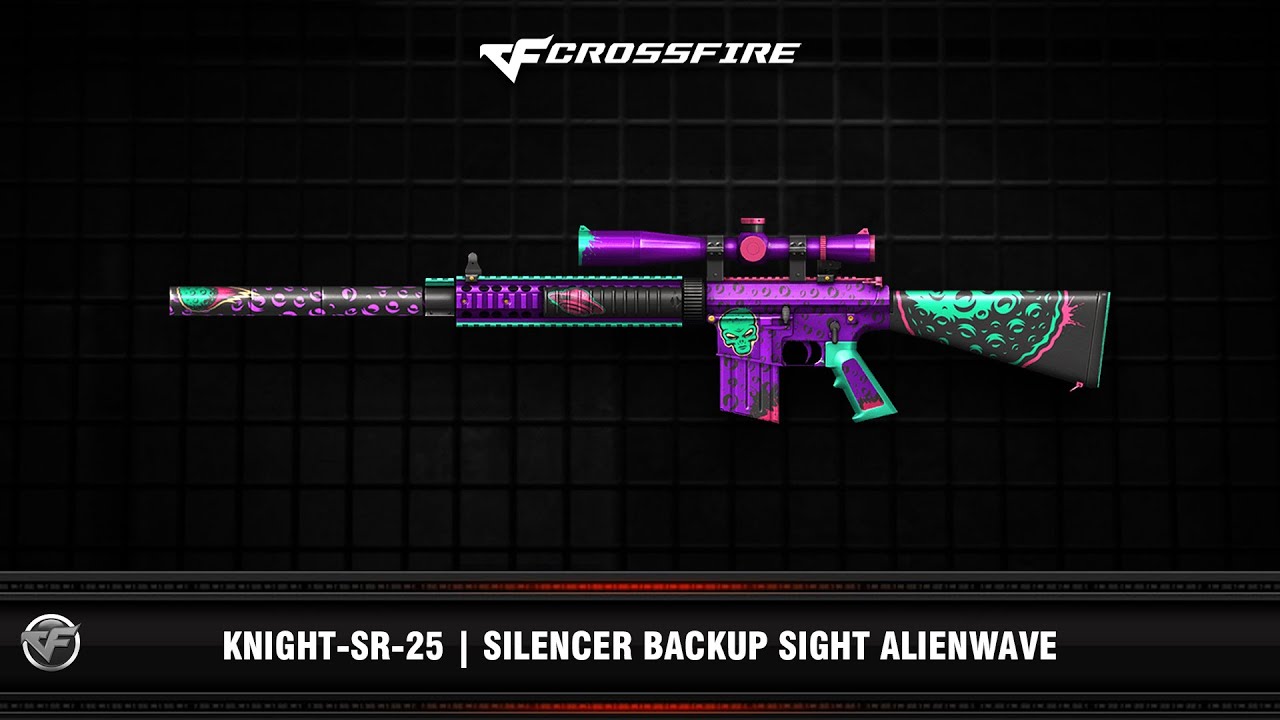 CF : Knight-SR-25 | Silencer Backup Sight Alienwave