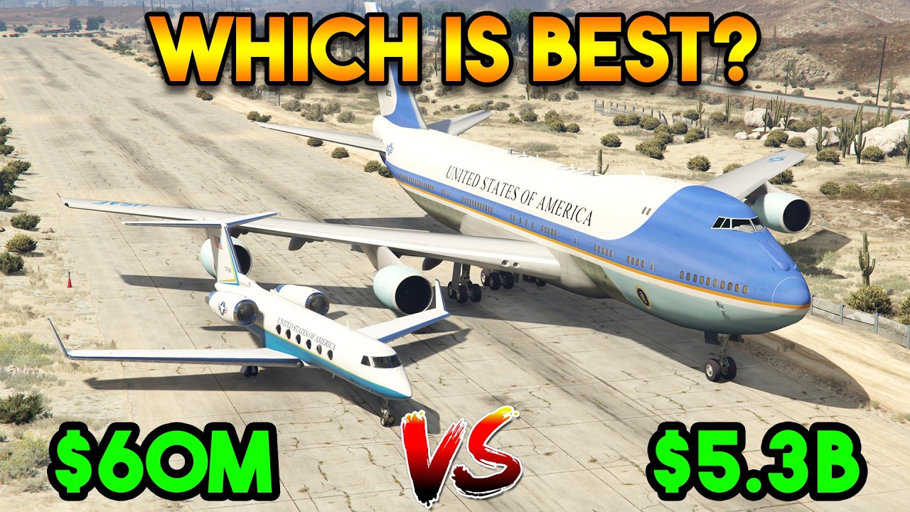 GTA 5 : CHEAP PRESIDENT PLANE VS EXPENSIVE PRESIDENT PLANE (WHICH IS BEST PLANE?)
