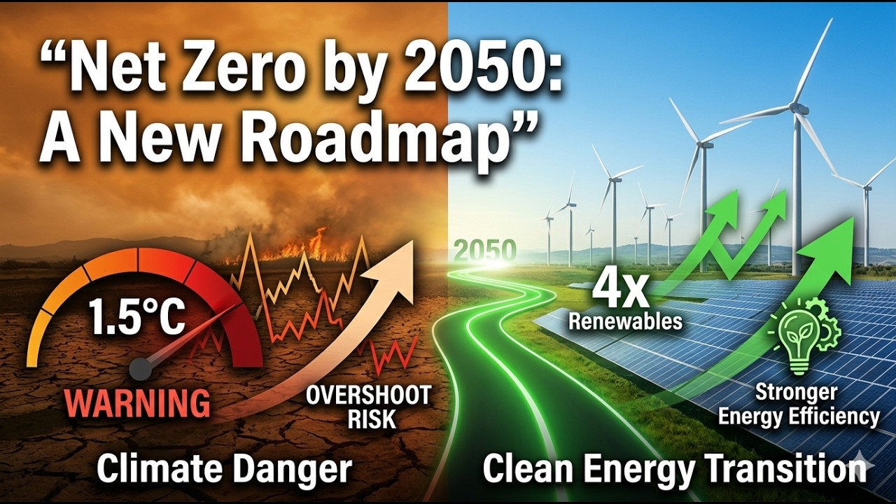 Net Zero by 2050: What Does the New Roadmap Say? #climatechange #globalwarming #netzero #iea #viral