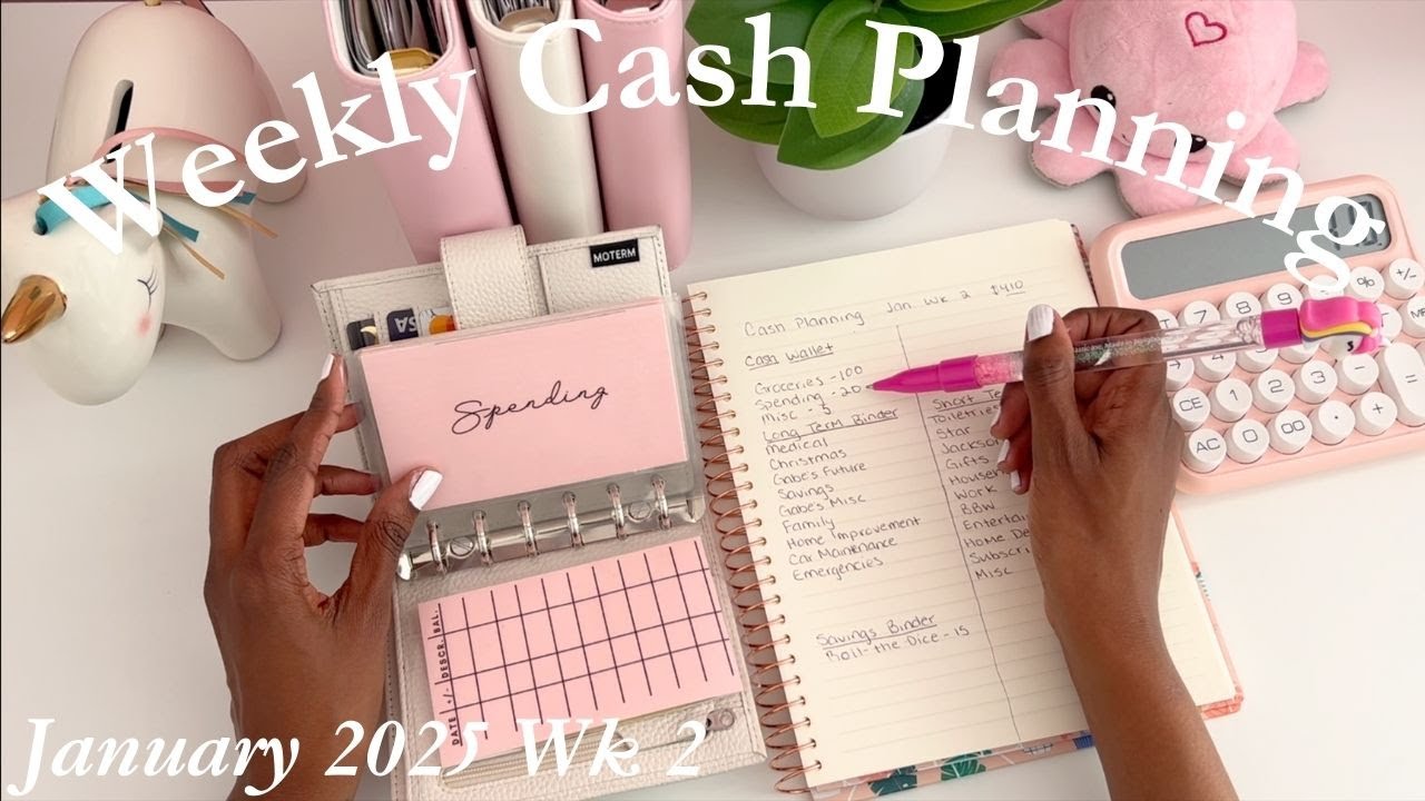 $410 | Weekly Cash Planning | Jan 2025 | Single Mom