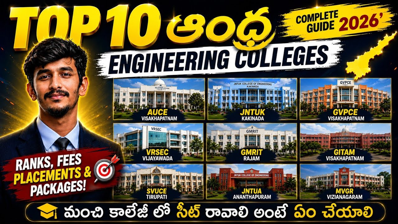 Best Engineering Colleges in AP 2026 | Placements, Packages & EAMCET Ranks