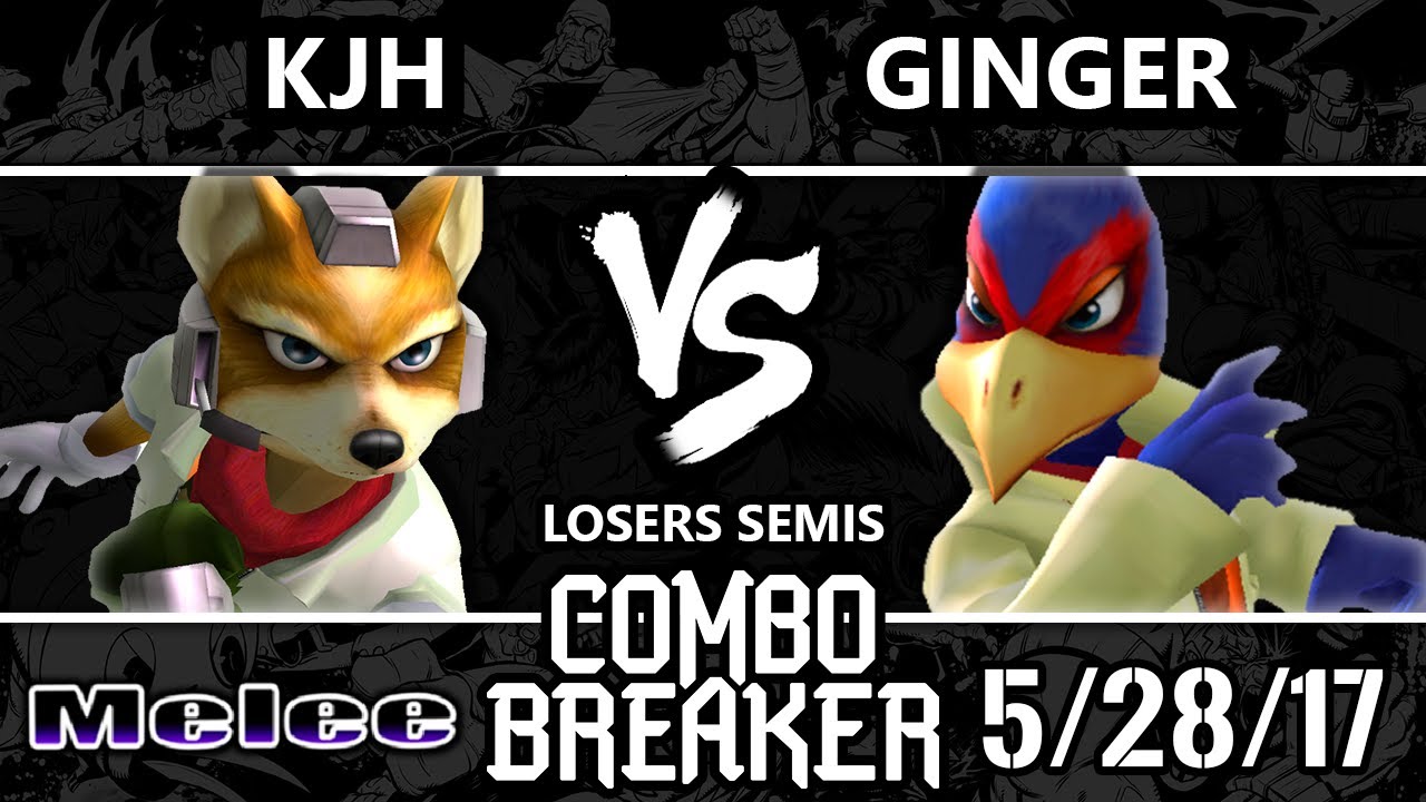 Combo Breaker 2017 Smash Melee - KJH (Fox) vs Ginger (Falco) - SSBM LS