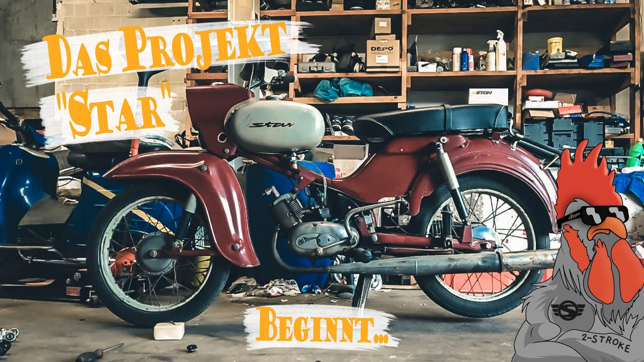 Das Projekt Simson Star SR4-2 beginnt - Motor - Felgen - Rahmen - Teil 1