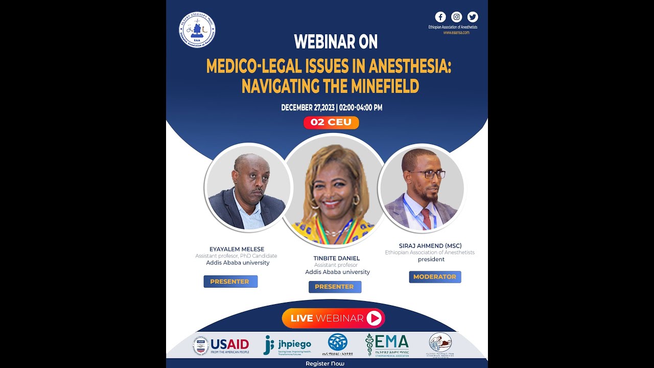 webinar on Medico-legal Issues in Anesthesia Part_1