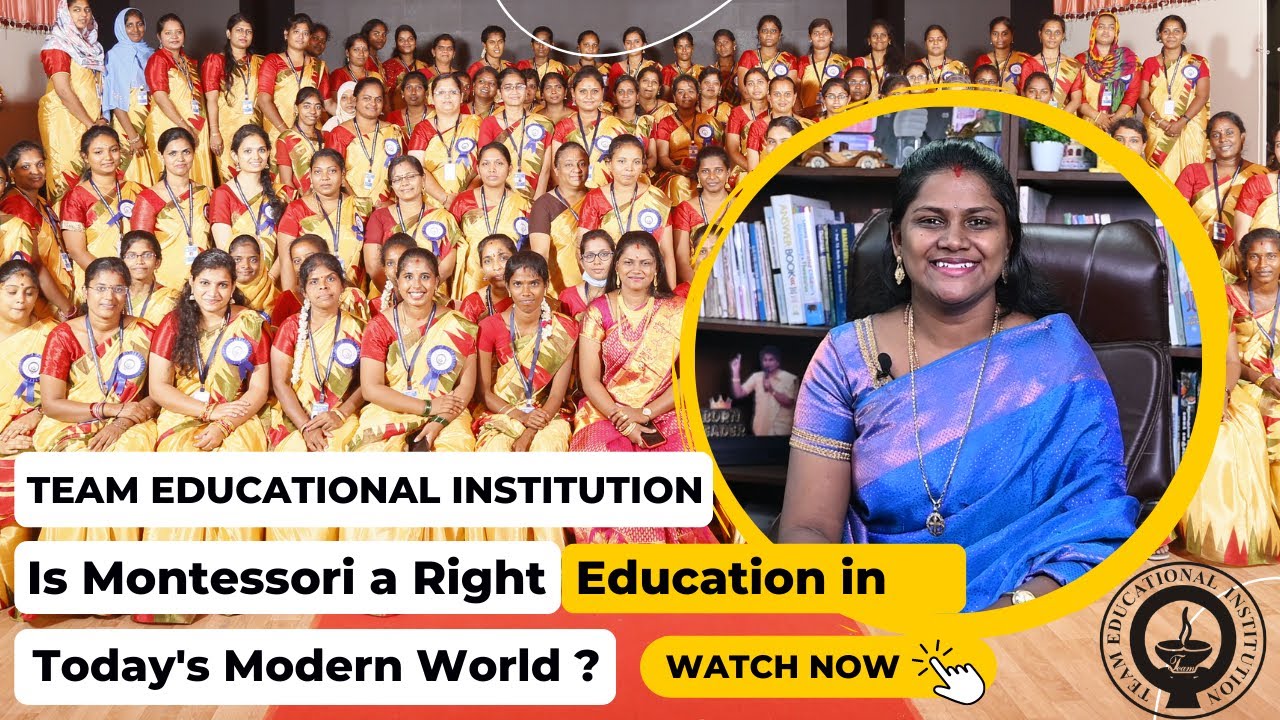 Diploma In Montessori Course | Is Montessori Right Education?| Online/Offline Class |Team Education