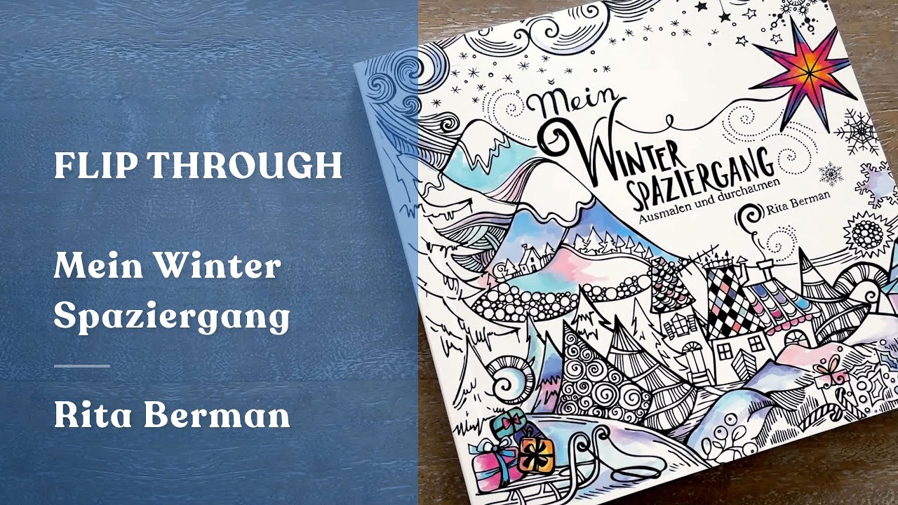Flip Through ❄️☃️ Mein Winter Spaziergang from Rita Berman (Coloring book)