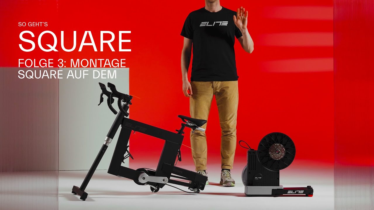 Wie man das Elite Square auf dem Heimtrainer montiert