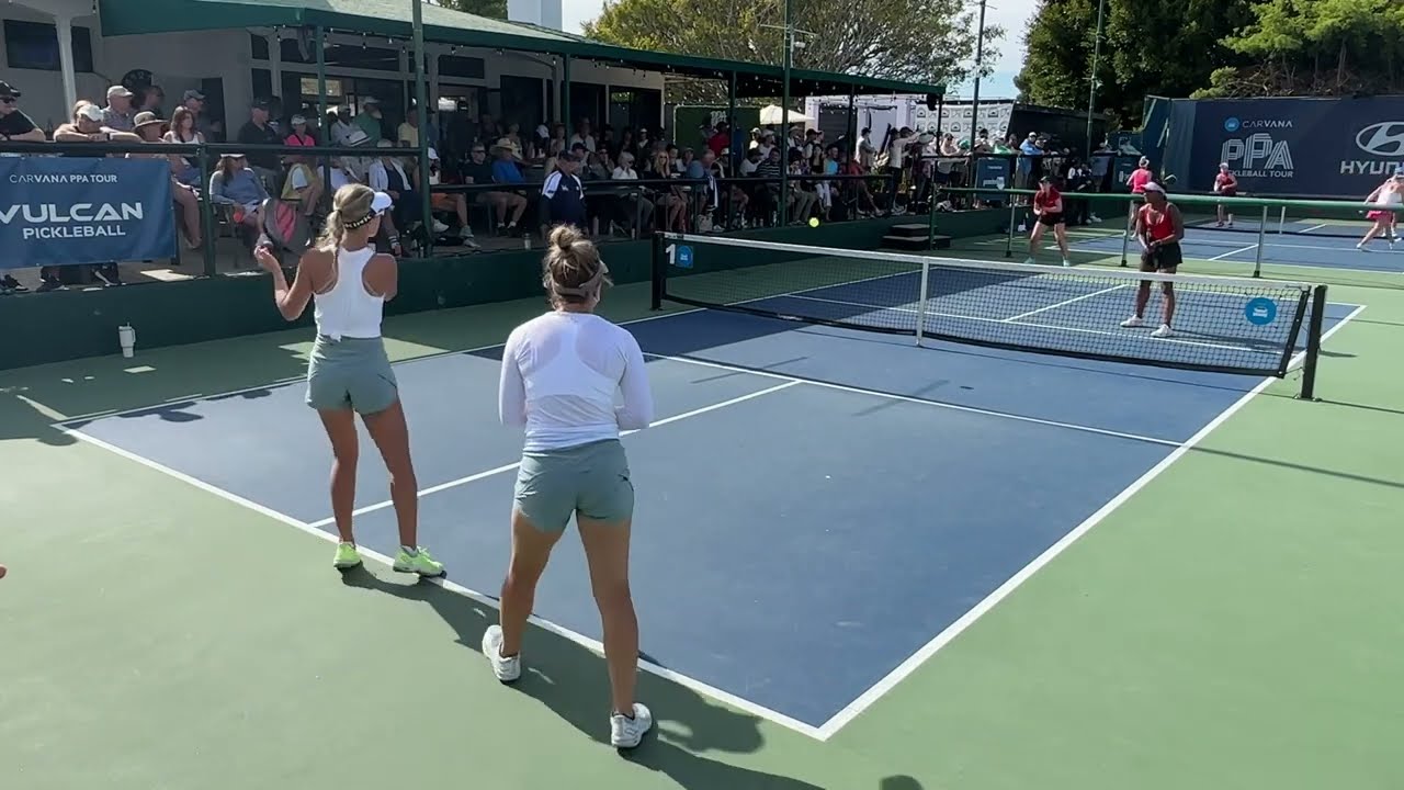 Mary & Maggie Brascia VS Hurricane Tyra Black & Jorja Johnson Womens Pickleball PPA Newport 4/22/23